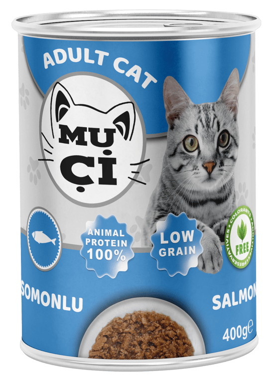 Muçi Konserve Kedi Maması Somonlu 400 Gr