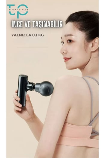 Tiffany Mini Masaj Tabancası Sporcu Masaj Aleti Taşınabilir Fasya Masaj Aleti