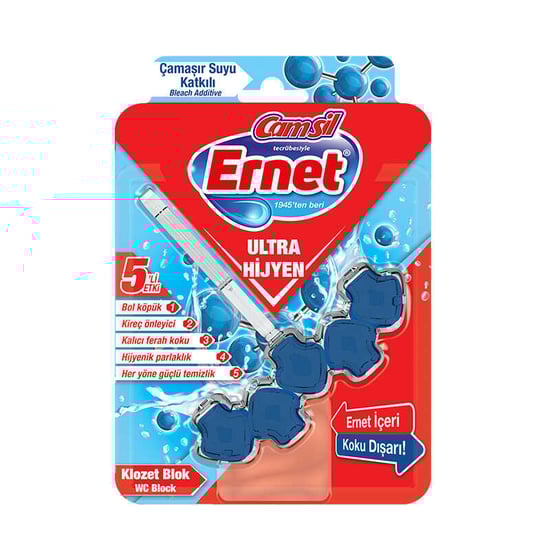 Ernet Ultra Hijyen Klozet Blok Çamaşır Suyu Katkılı