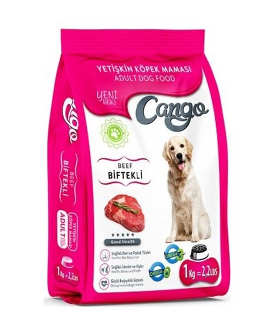Cango Yetişkin Köpek Maması 1 kg Biftekli