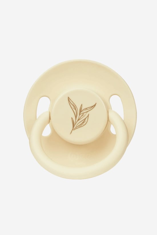 Wee Baby Pure Yuvarlak Uçlu Kauçuk Emzik No:1 0-6 ay Krem