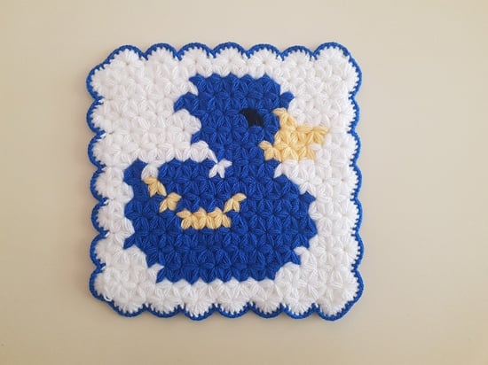 HERŞEY FIRSAT Banyo Bebek el örme lifi Yün Çirkin Ördek Desenli Taraftar FB