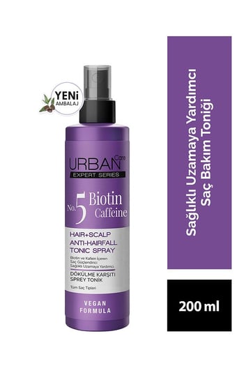 Urban Care No. 5 EXPERT Series Biotin & Caffeine Dökülme Karşıtı Hızlı Uzamaya Yardımcı Saç Bakım Toniği-200ml