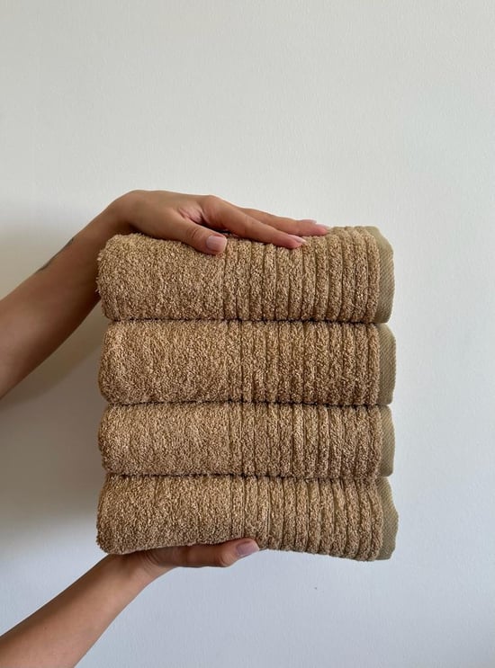 Shal Home %100 Pamuk 4'lü 50 x 90 El & Yüz Havlu Seti