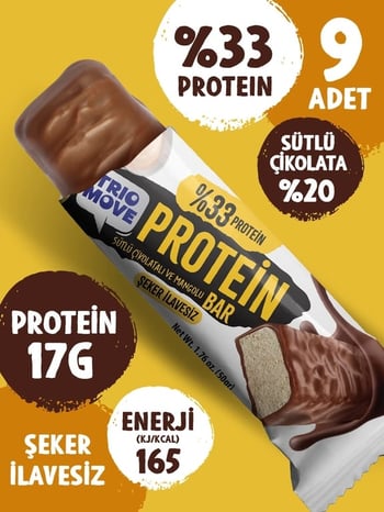 Trio Move %33 Protein Bar Mango ve Yoğurt 50 Gr *9'Lu