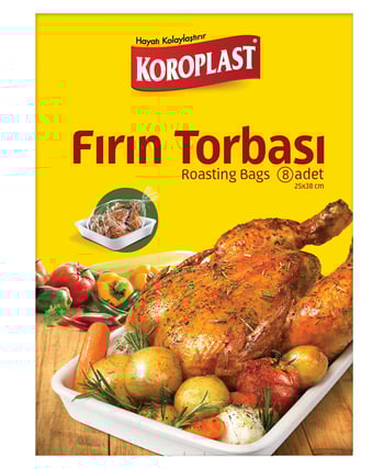 koroplast, koroplast fırın torbası, fırın torbası, pişirme torbası, koroplast fırın torbası 8'li satın al, koroplast fırın torbası 8'li fiyat