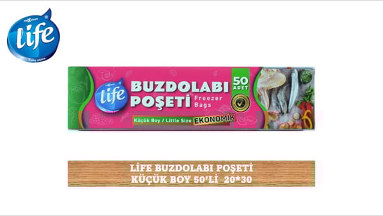Life Küçük Boy  Buzdolabı Poşeti 50'Li