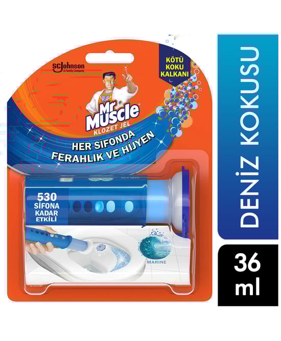Mr.Muscle Klozet Jel Yapışkanlı 36 ml Deniz Kokusu