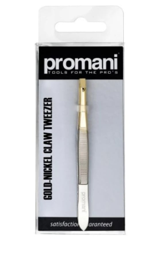 Promani Yarı Altın/nikel Düz Uçlu Cımbız 