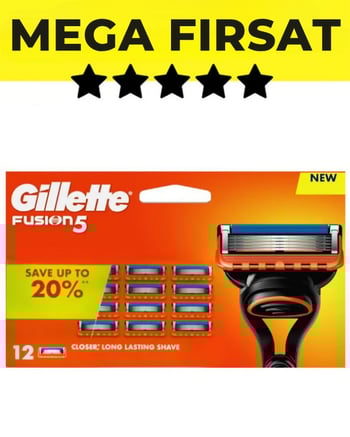 Gillette Fusion 5 Yedek Tıraş Bıçağı 12’li