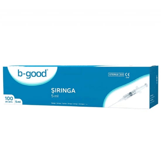 Bgood Enjektör 5 Cc 3 Prç Si̇yah 22g