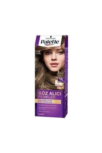 Palette Göz Alıcı Renkler 7-0 Kumral Kadın Saç Boyası