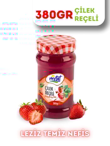 Mytat Geleneksel Çilek Reçeli 380 gr (Cam Kavanoz)