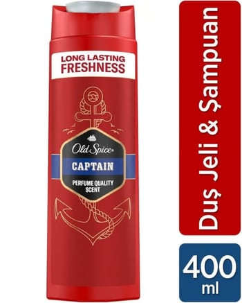 Old Spice Captain 3in1 Duş Jeli Şampuan Yüz Yıkama Birarada 400 ml