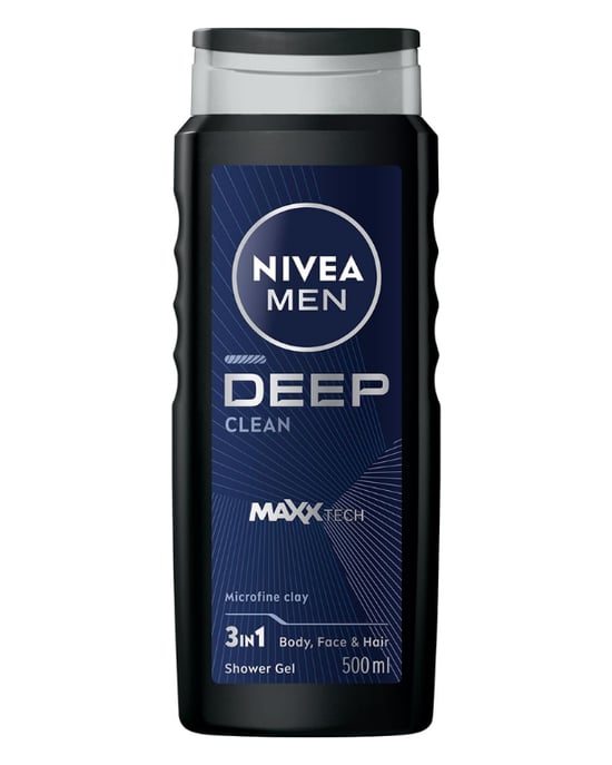 Nivea Men Deep Clean 3 in 1 Duş Jeli 500 ml