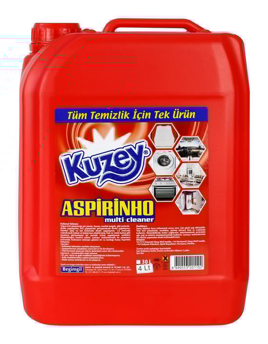 Kuzey Aspirinho Çok Amaçlı Temizleyici 4 lt