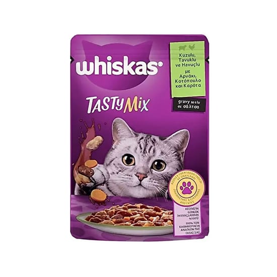 Whiskas 85 Gr Pouch Tastymix Kuzulu & Tavuk & Havuç  4770608262501