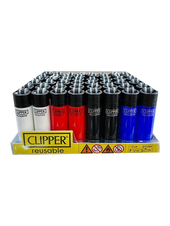 Clipper Pocket Renkli Taşlı Çakmak