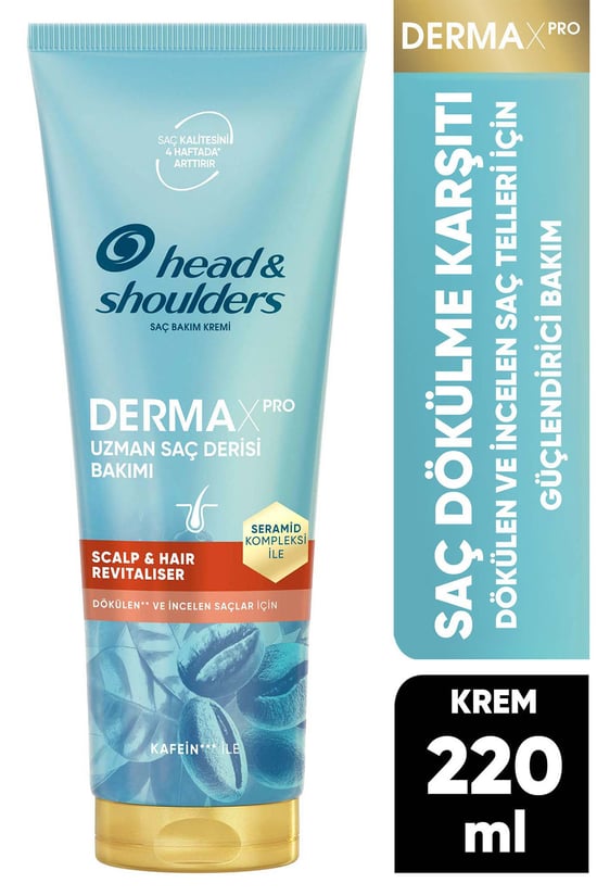 Head&Shoulders Dermaxpro Scalp &Hair Revitaliser Dökülme Karşıtı Saç Ve Saç Derisi Bakım Kremi 220 ml