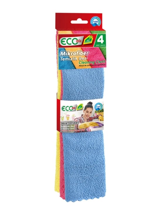Ecomix Mikrofiber Temizlik Bezi 4'lü