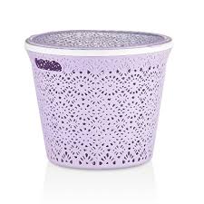 Merdem Dantel  Yuvarlak Sepet-15 Litre-Renkli