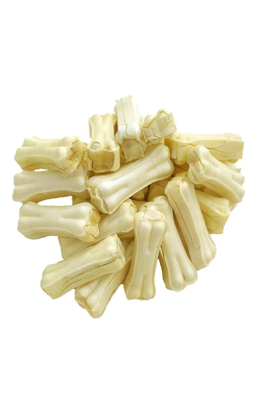 Eva & Walle Köpek Kemiği Doğal Beyaz 12cm | Küçük,orta Irklar Ve Yavru Köpekler Için Diş Kaşıma Kemiği | 25’li