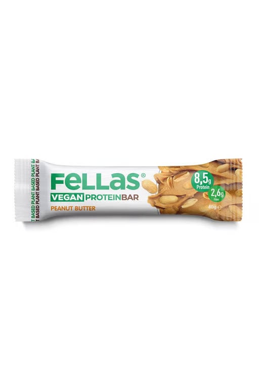 Fellas Vegan Protein Bar - Yer Fıstığı Ezmeli 40g