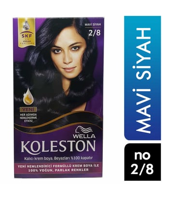 Koleston Kit Saç Boyası Mavi Siyah 2/8