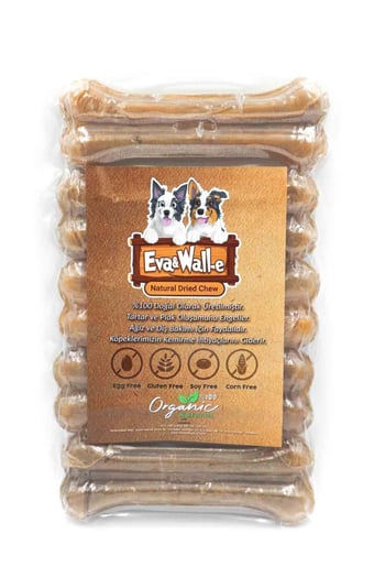 Eva & Walle Doğal Köpek Pres Kemiği Naturel 5' Li 13cm 75-80 Gr Orta Irk Ve Yetişkin Küçük Irk