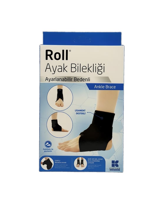 Roll Ligament Destekli  Ayak Bilekliği ( Ayarlanabilir Bedenli )