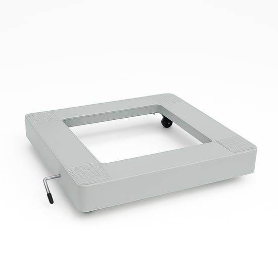 Rafiste Tekerlekli Beyaz Eşya Altlığı Gri Renk