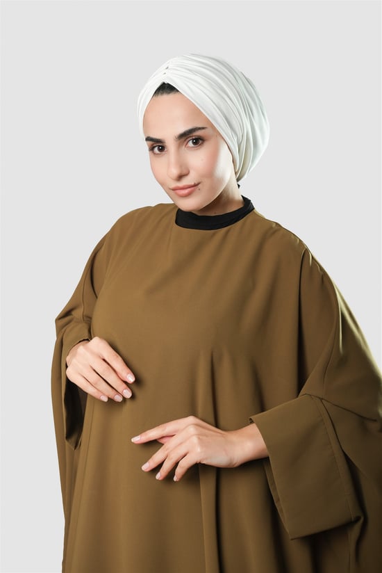 Hürrem Bone Krem Drapeli Salaş Tesettür Bone Sandy Büzgülü 2315_40