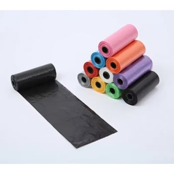 DİYARI FIRSAT Köpek Dışkı Poşeti 4lü Düz Renk Set