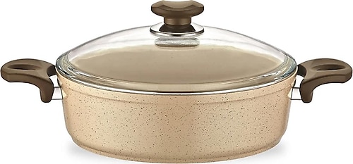 Gülsan Safran 28 cm Basık Granit Tencere