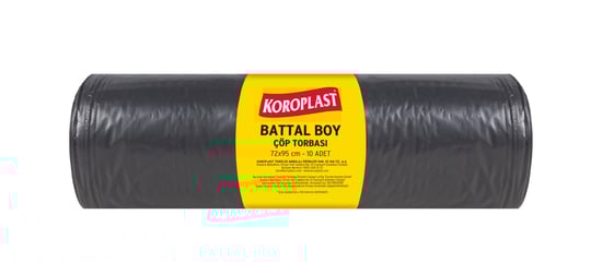 Koroplast Ofis İşyeri için Battal Boy Çöp Torbası 72*95cm 10'lu