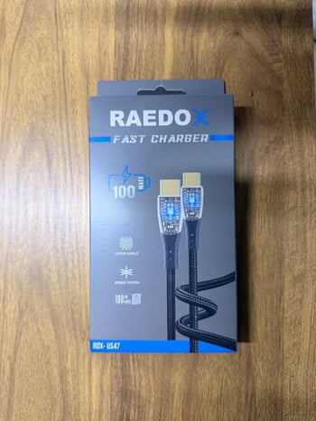Raedox Fast Hasır Işıklı Kablo 100W Type-c Type-c US47