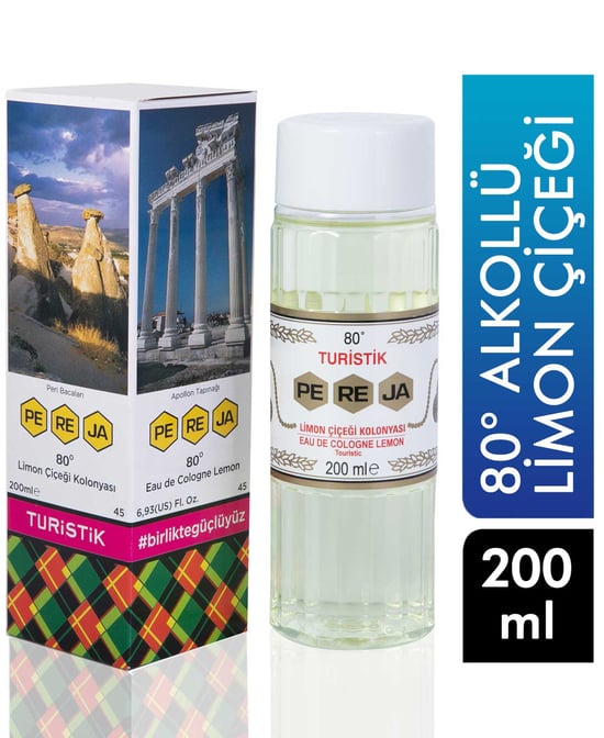 Pereja 80° Alkollü Kolonya 200 ml Limon Çiçeği
