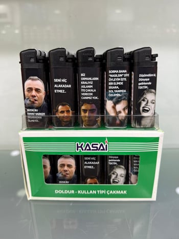 Kasai Taşlı Çakmak Dolumlu Sargılı Karışık Model (Yeni Ürün)