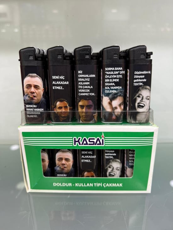 Kasai Taşlı Çakmak Dolumlu Sargılı Karışık Model (Yeni Ürün)