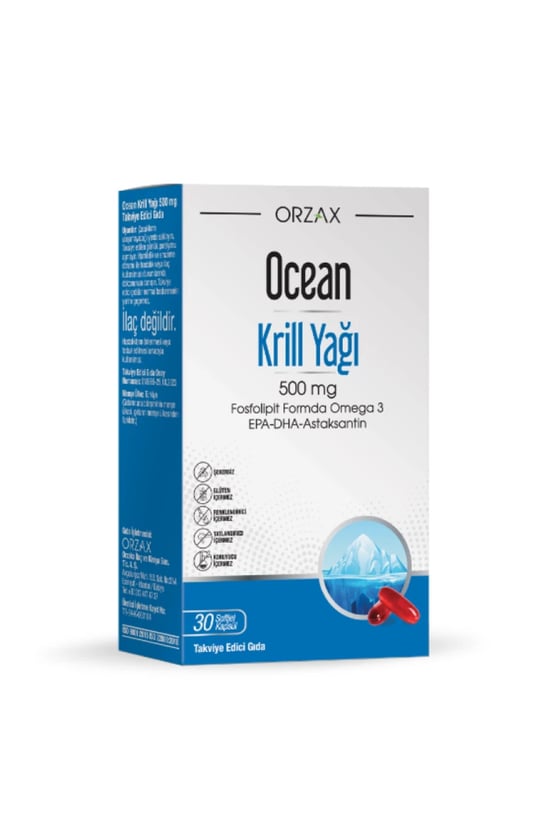 Ocean Krill Oil 500 mg 30 Kapsül
