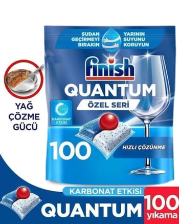 Finish Quantum Özel Seri Bulaşık Makinesi Deterjanı  Kapsül Tablet 100 Adet