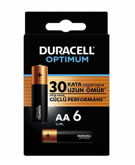 Duracell Pil Optimum Kalem 6'lı AA