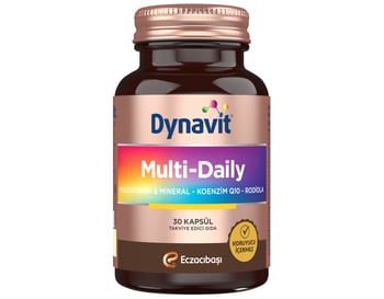 Dynavit Multi-daily Multivitamin&Mineral-Koenzim Q10-Rodiola 30 Kapsül