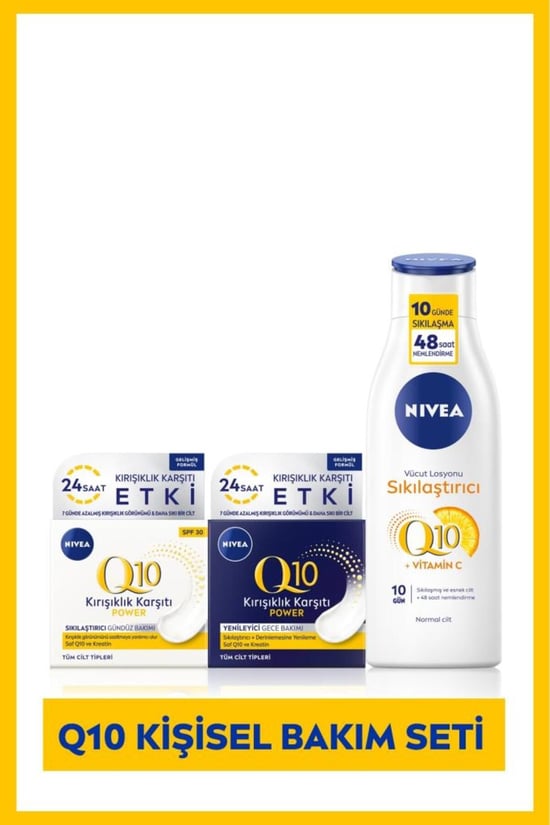 Nivea Q10 Gündüz Gece Bakım Kremi 50 ml Losyon 250 ml Hediyeli!