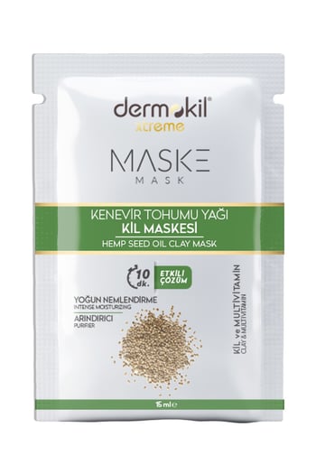 Dermokil Yoğun Nemlendirici & Arındırıcı Kenevir Tohumu Yağlı Kil Maskesi 15 ml