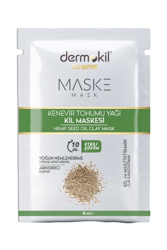Dermokil Yoğun Nemlendirici & Arındırıcı Kenevir Tohumu Yağlı Kil Maskesi 15 ml