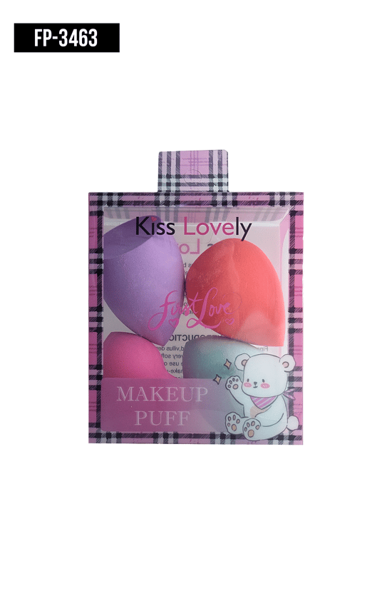 İthal Aksesuar Renkli 4'Lü Makyaj Süngeri