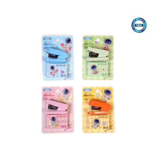 Trix Öğrenci Zımba Seti Pastel Renkler