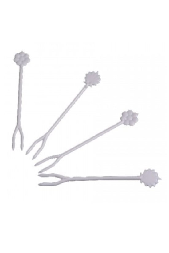 Plastik Cips-Şeytan Çatalı Beyaz 1000 Adet