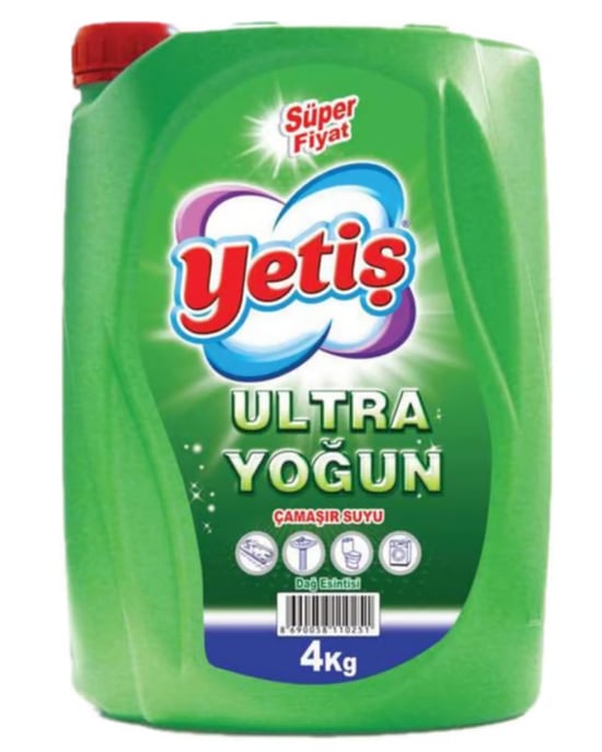 Yetiş Ultra Yoğun Çamaşır Suyu Dağ Esintisi 4 Kg